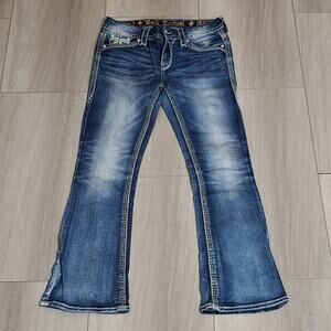 Rock Revival Sherry Boot Cut Blue Jeans Size 26 Women's Denim